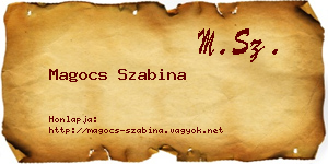 Magocs Szabina névjegykártya